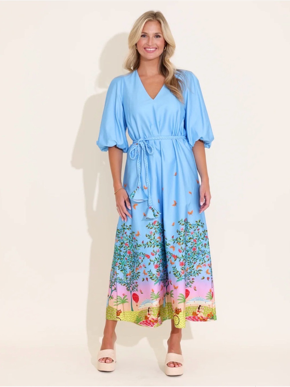 Alden Adair Lizzie Dress in Promenade Size S $365